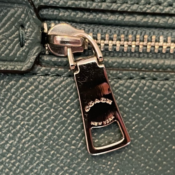 Coach Rowan Satchel - Snake Embossed/Dark Turquoise - Picture 8 of 17